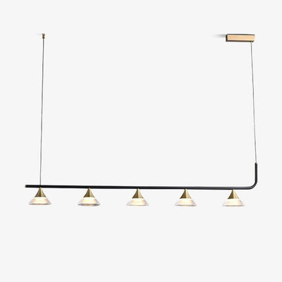 Auranielle Mid Century Modern Brass Pendant Light
