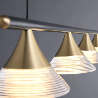 Auranielle Mid Century Modern Brass Pendant Light