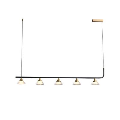 Auranielle Mid Century Modern Brass Pendant Light