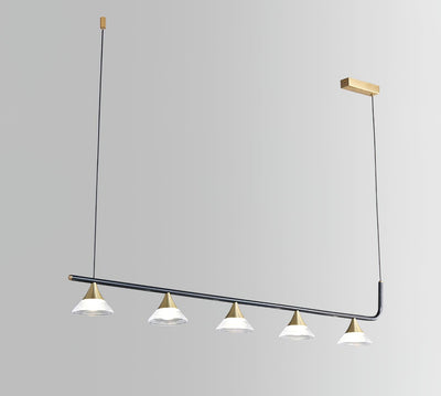Auranielle Mid Century Modern Brass Pendant Light