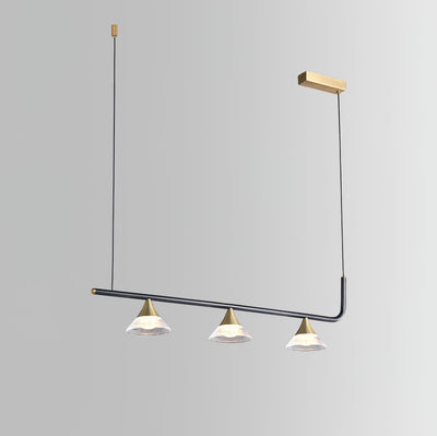 Auranielle Mid Century Modern Brass Pendant Light