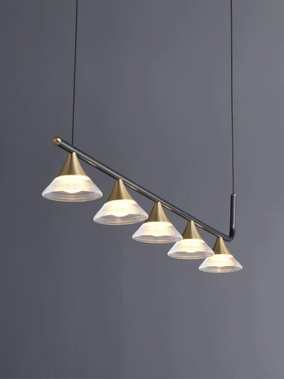 Auranielle Mid Century Modern Brass Pendant Light