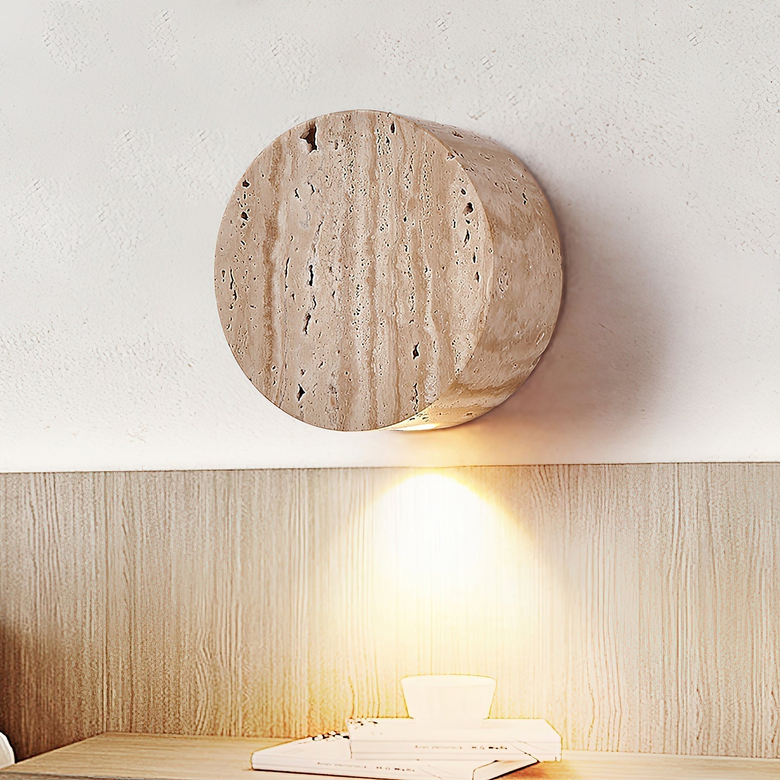 Tavoraya Travertine Wall Lamp