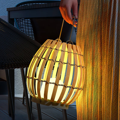 Veshael Tropic Braid Lantern Outdoor Lamp
