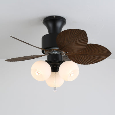 Marvella Vintage Wood Ceiling Fan Light