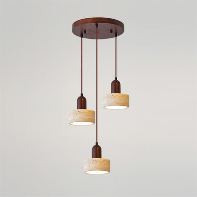 Lunara Multi-Light Pendant Lamp Set Travertine - Neutral Decor