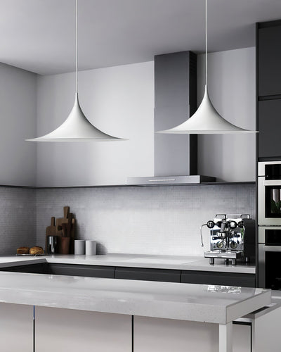 Pendant Lamp Slim Neck and Wide Flare Dining - Neutral Decor