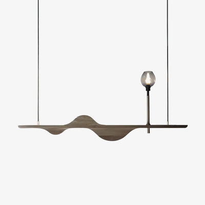 Cushais Wave Wood Pendant Light