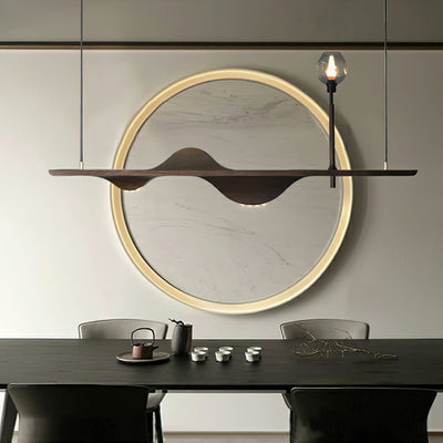 Cushais Wave Wood Pendant Light