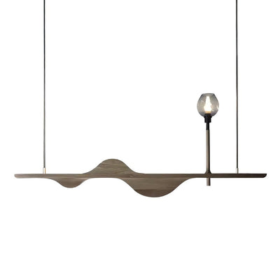 Cushais Wave Wood Pendant Light