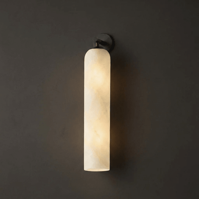 Tube Alabaster Wall Sconce