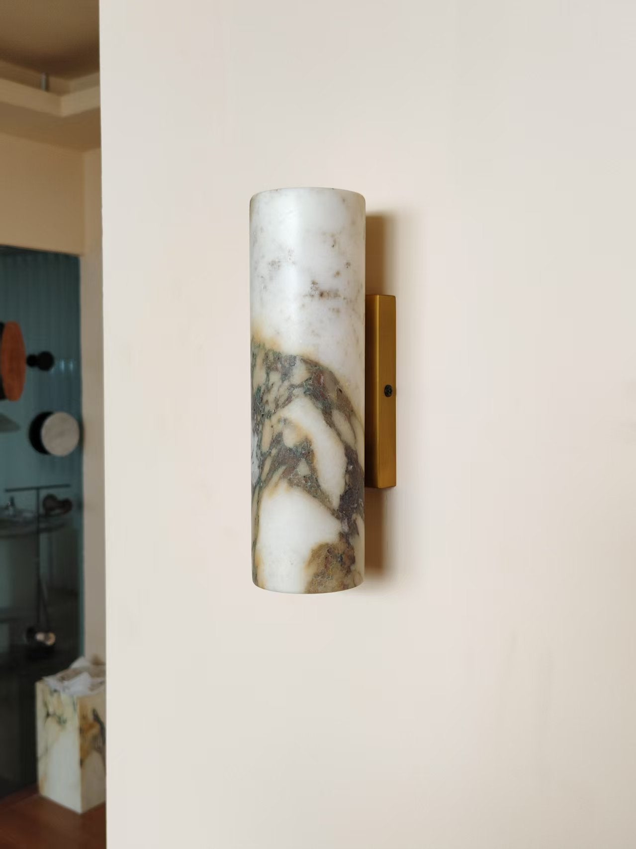 Oakfield Tubular Marble Indoor Wall Light