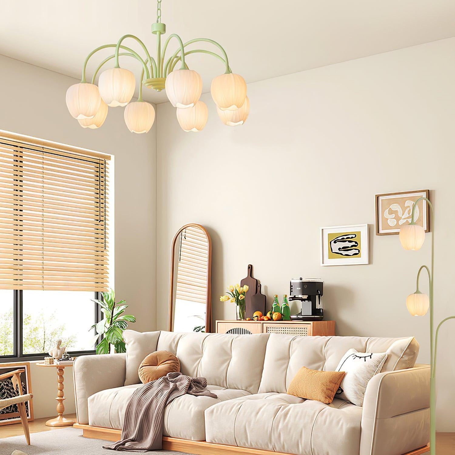 Aria Fresh Tulip Chandeliers