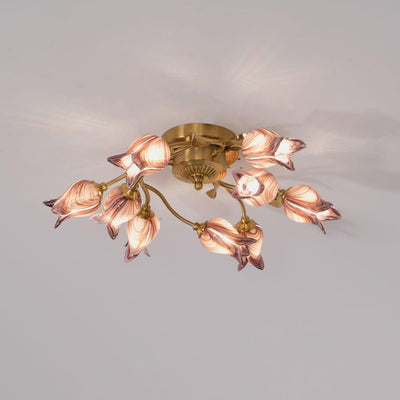 Vathaos Tulip Serenade Glass Ceiling Lamp