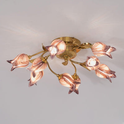 Vathaos Tulip Serenade Glass Ceiling Lamp