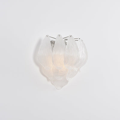 Lioriniella Wall Lamp Murano Glass Petal Frosted Cascading