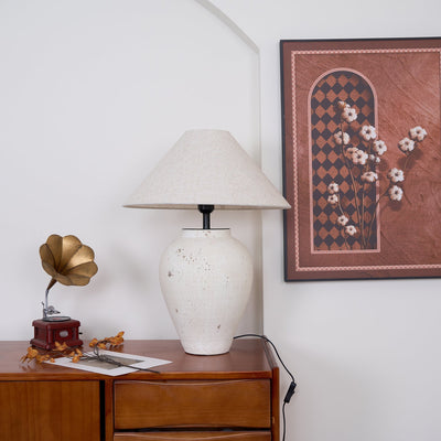 Solix Ceramics Fabric Table Lamp