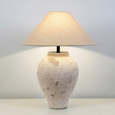 Solix Ceramics Fabric Table Lamp