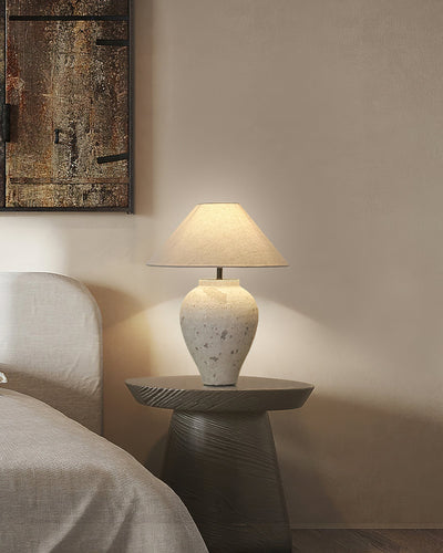 Solix Ceramics Fabric Table Lamp