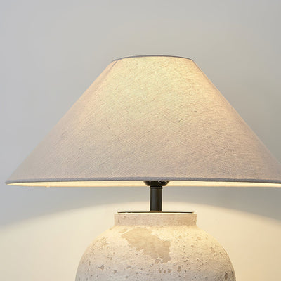 Solix Ceramics Fabric Table Lamp