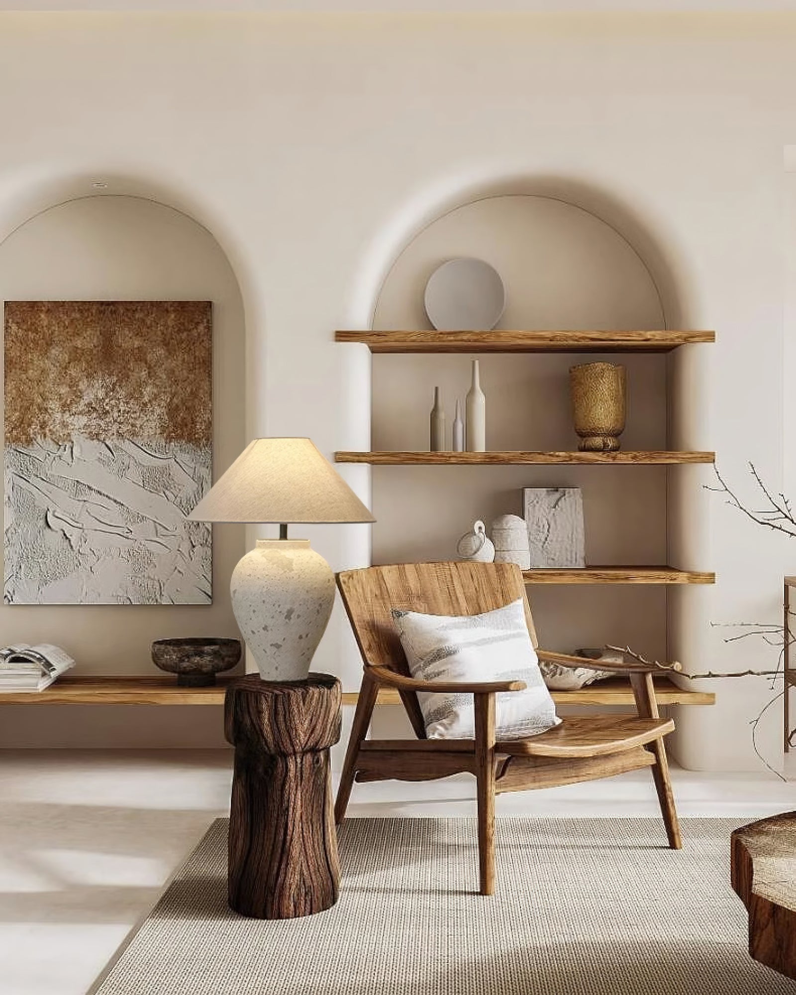 Solix Ceramics Fabric Table Lamp