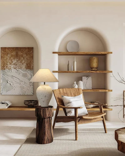 Solix Ceramics Fabric Table Lamp