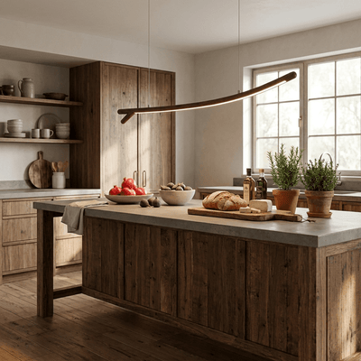 Sylorina Wood Linear Pendant Light