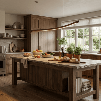 Sylorina Wood Linear Pendant Light