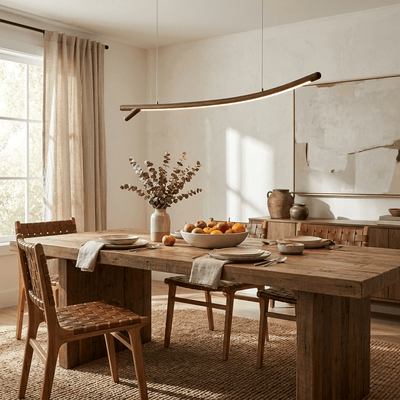 Sylorina Wood Linear Pendant Light