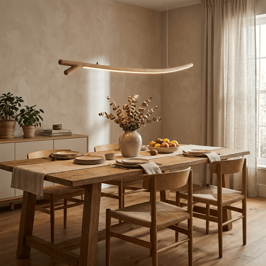 Sylorina Wood Linear Pendant Light