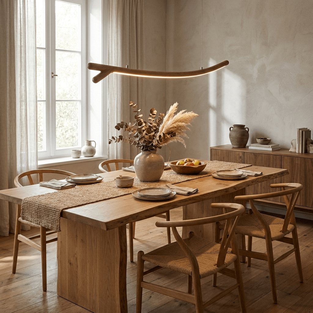 Sylorina Wood Linear Pendant Light