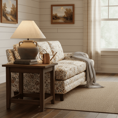 Rudric Two Handled Ceramic Jar Table Lamp