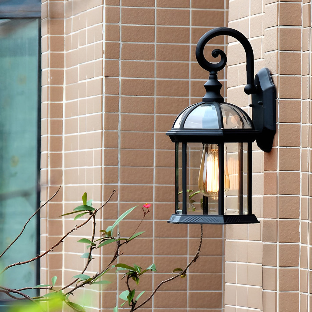 Tony Vintage Aluminum Outdoor Sconce Wall Lamp