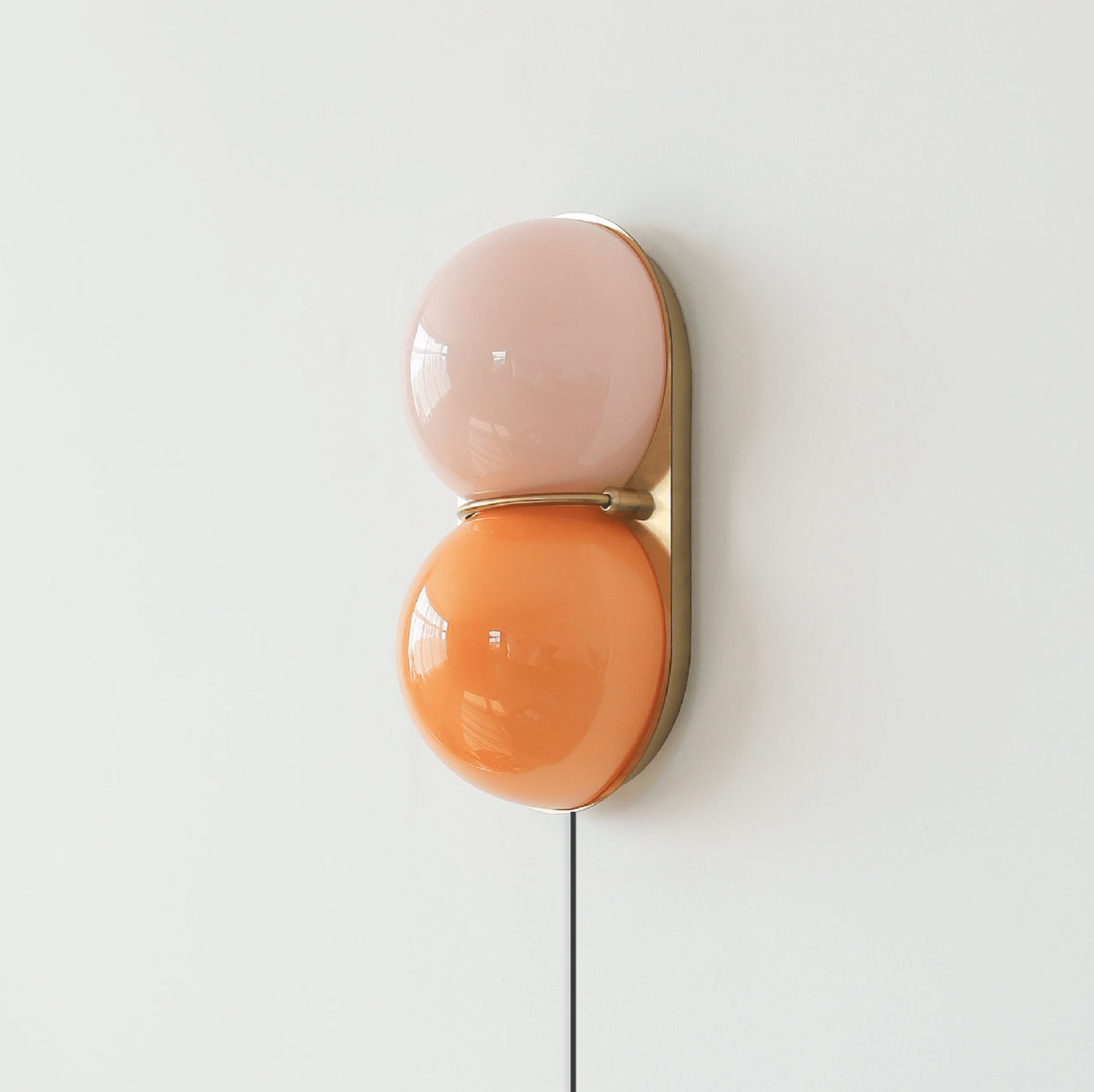 Orinborne Globe Glass Plug In Indoor Wall Light