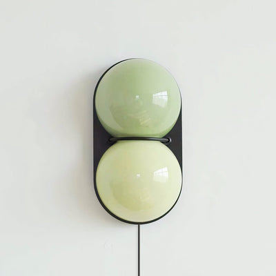 Orinborne Globe Glass Plug In Indoor Wall Light