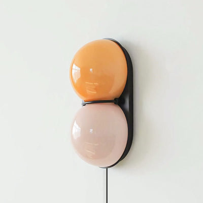 Orinborne Globe Glass Plug In Indoor Wall Light