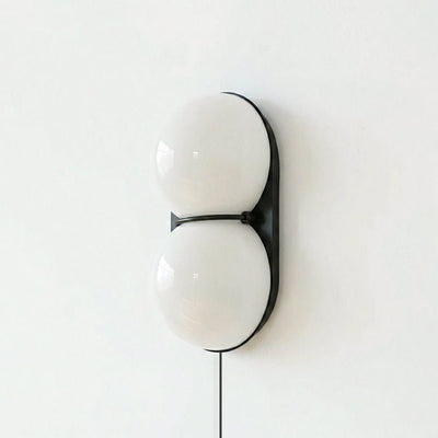 Orinborne Globe Glass Plug In Indoor Wall Light