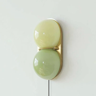 Orinborne Globe Glass Plug In Indoor Wall Light