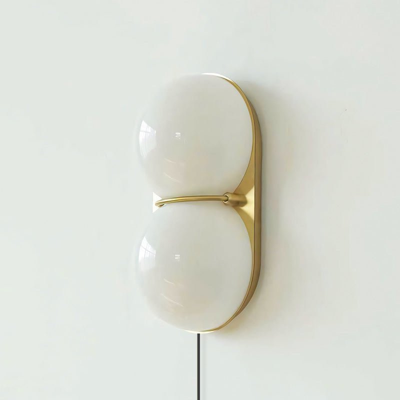 Orinborne Globe Glass Plug In Indoor Wall Light