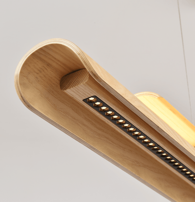 Lignelle Wood Linear Pendant Light