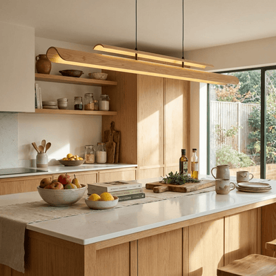 Lignelle Wood Linear Pendant Light