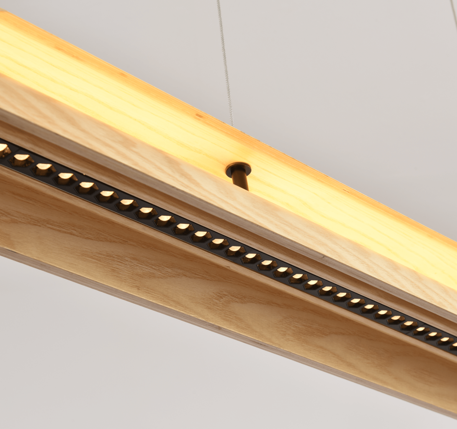 Lignelle Wood Linear Pendant Light