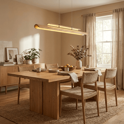 Lignelle Wood Linear Pendant Light
