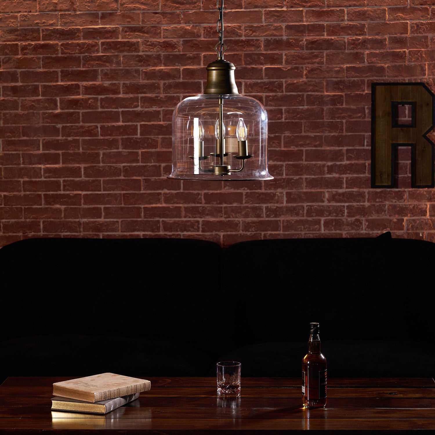 Lindenshire Glass Linear Pendant Light