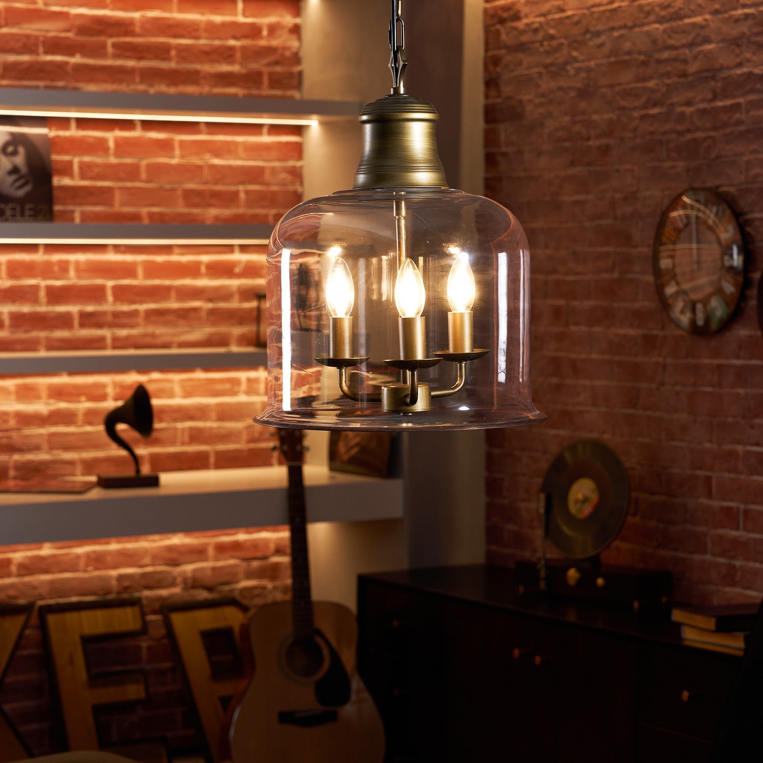 Lindenshire Glass Linear Pendant Light