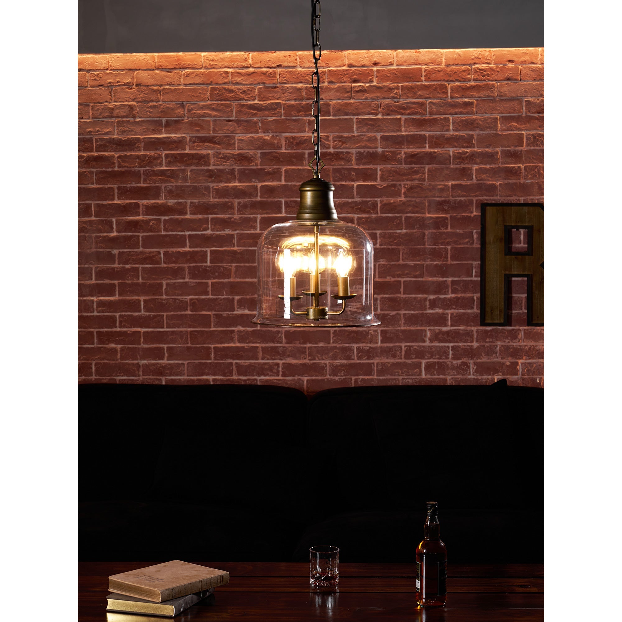 Lindenshire Glass Linear Pendant Light