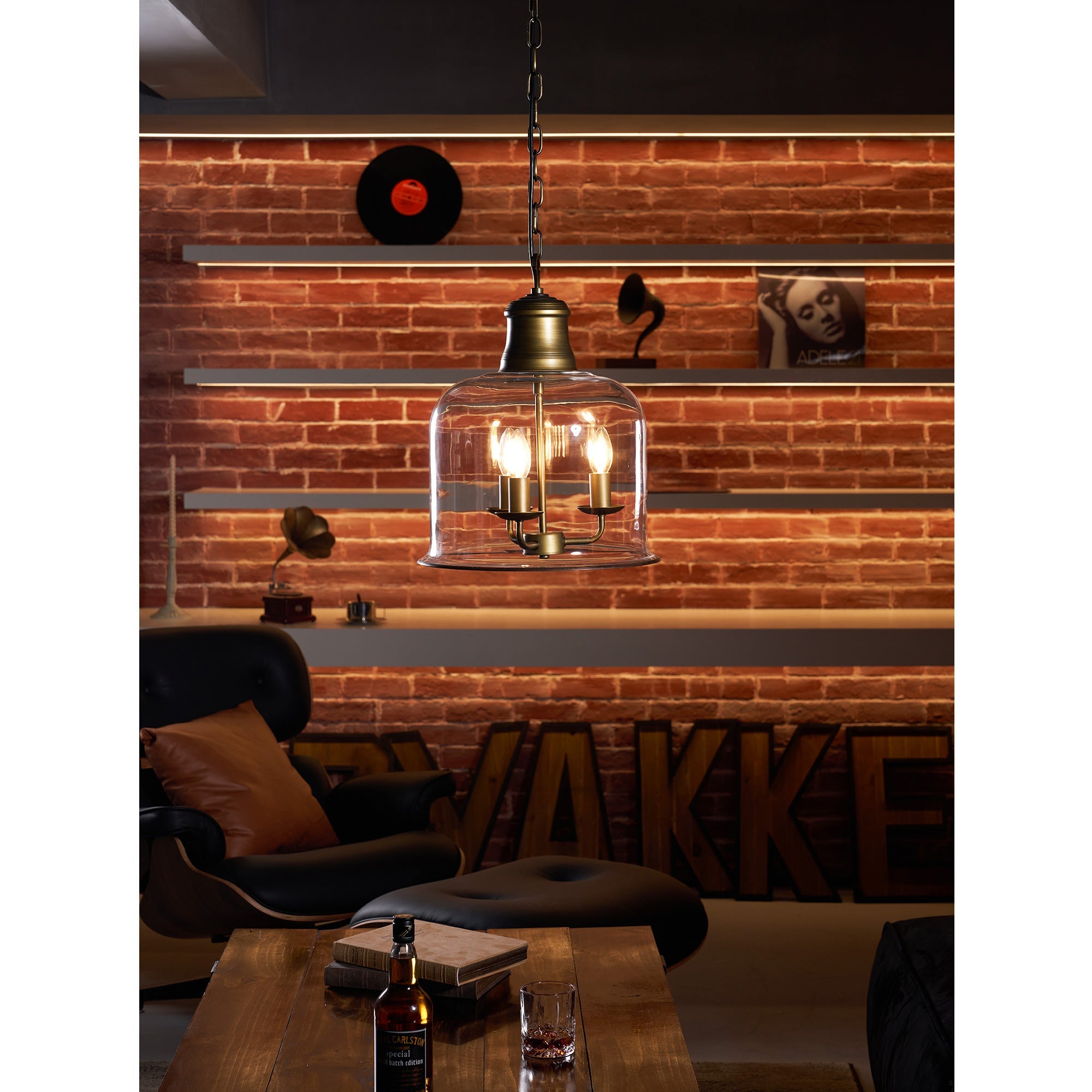 Lindenshire Glass Linear Pendant Light