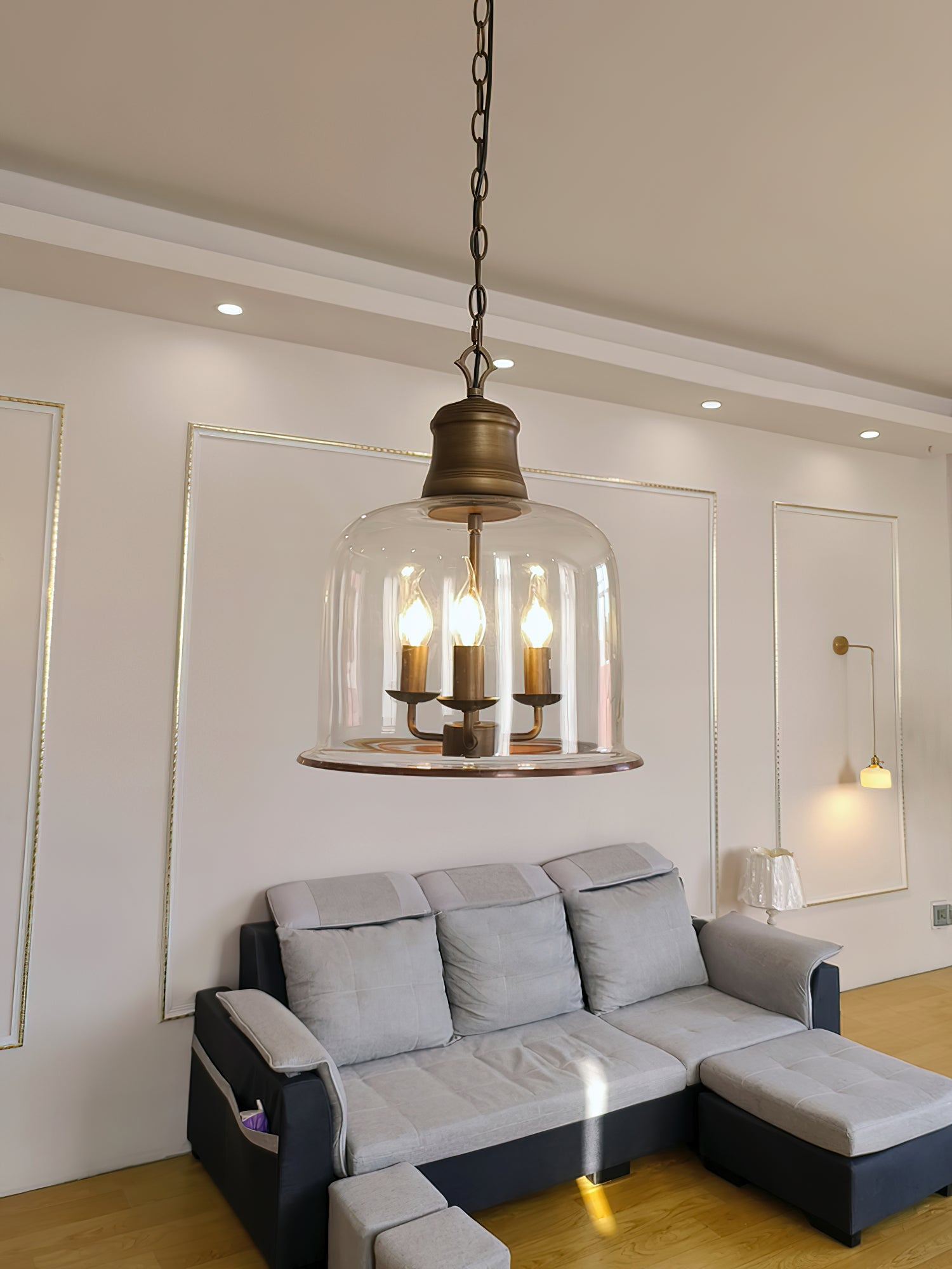 Lindenshire Glass Linear Pendant Light