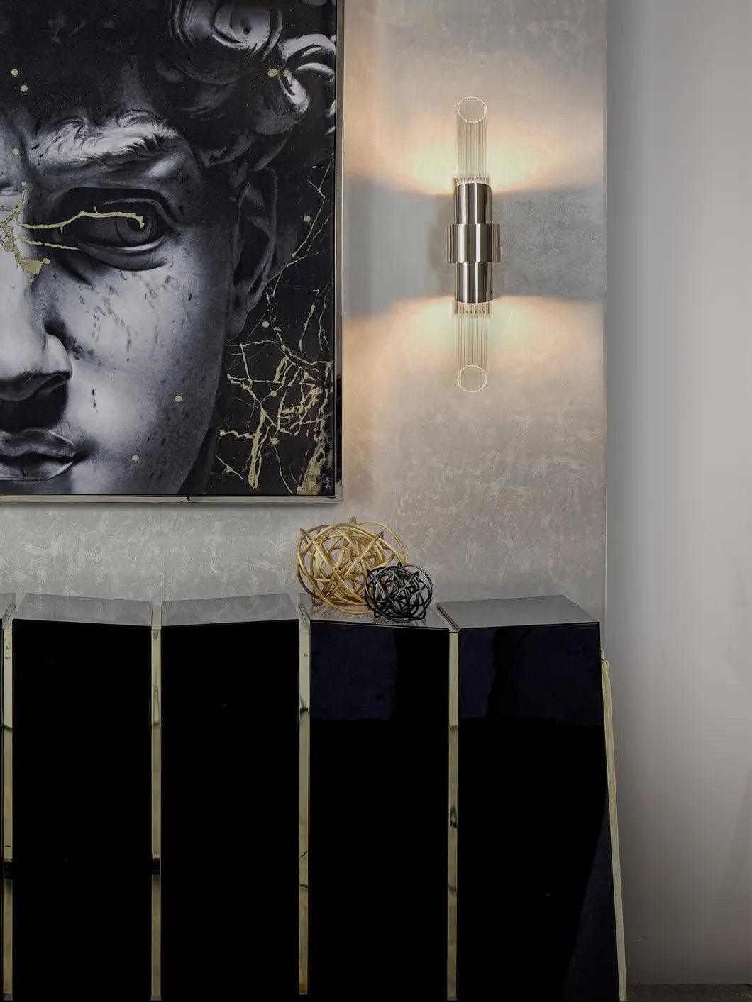 Seluise Wall Lamp Nordic Art Small Crystal Metal