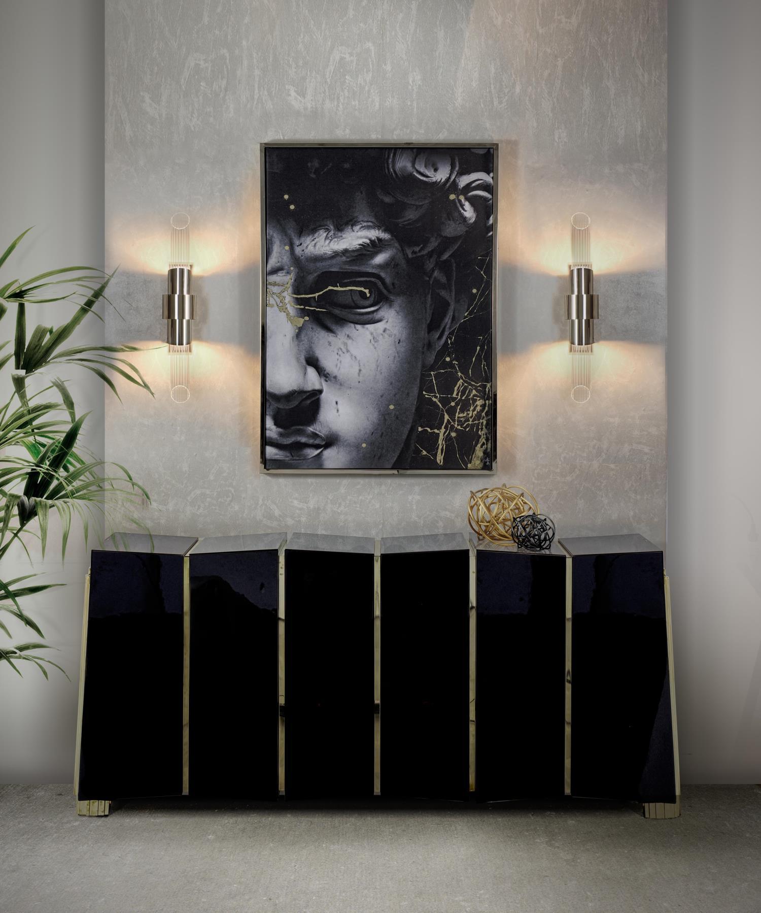 Seluise Wall Lamp Nordic Art Small Crystal Metal